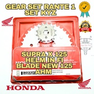 ORI GEAR SET RANTE 1SET SUPRA X 125 HELM IN FI BLADE NEW 125 AHM KYZ