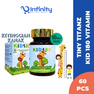 TINY TITANZ Vitamin Kid 180/ IQ160/ Viision 2020 For 3-18 Years Old (60 Tablets)