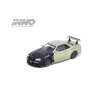 INNO 1:64 Skyline GTR R34 omori nhà máy Câu lạc bộ vspec số 32 hoàng tử Chiba xe hợp kim mô hình