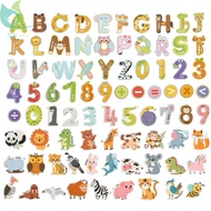 81Pcs Kids Fridge Magnets Adorable Animal Alphabet Refrigerator Magnets Learning Toys for Boys Girls