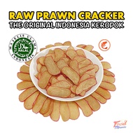 👩🏻‍🍳【HOT】Premium Raw Prawn Crackers 👩🏻‍🍳 0.5 Kg Halal Handmade Crispy Keropok Udang Indonesia 👩🏻‍🍳 Foodmania