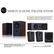 Mission LX-3 MKII 5.1 Home Theater Speaker Package