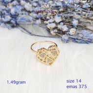 Cincin emas diamond love ubs 375