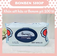 Khăn ướt hữu cơ Bemom Hàn Quốc mềm mại Gói 100 tờ
