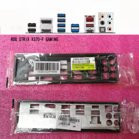 D For Asus ROG STRIX X370-F GAMING Shield IO I/O Rear Baffle Backplate Motherboard