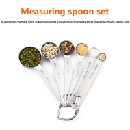 INNO 6PCS Stainless Steel Measuring Spoon Baking Tools Measuring Spoon Precise Measuring Spoon Coffe