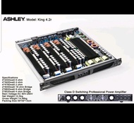 POWER AMPLIFIER ASHLEY KING 4.2R CLASS D SWITCHING 4 X 2000 WATT Murah