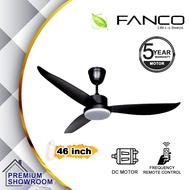 FANCO 46" Ceiling Fan with Remote Control BREEZA F846 (BLACK)