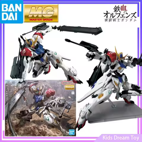 Assembly Bandai InStock Original MG 1/100 GUNDAM Anime Figures GUNDAM BARBATOS LUPUS Action Figures 
