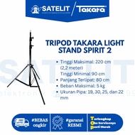 TRIPOD TAKARA LIGHT STAND SPIRIT 2 - Light Stand Spirit 2 Tripod Studio Flash Light Ring Light Origi