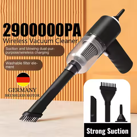 Wireless Vacuum Cleaner 29000Pa Strong Suction 120W Power 2 in 1 Portable Handheld for Home Car Clea
