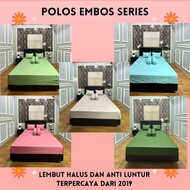 KATUN PLAIN EMBOSSED BEDSHEET 20 HEIGHT SIZE 90x200 || 100x200 || 140x200 || Includes Pillowcase || 