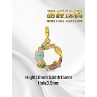 SF 916Dream Butterfly Whale Pendant 云梦蝶鲸吊坠/100%AUTHENTIC 916GOLD(HD499)