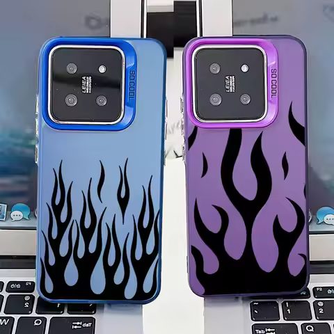 Fashion Flame For Xiaomi Poco M3 M2 M4 M5 X3 F5 X6 F6 M6 X7 F7 C31 C40 C75 C55 C65 NFC Colorful Silv