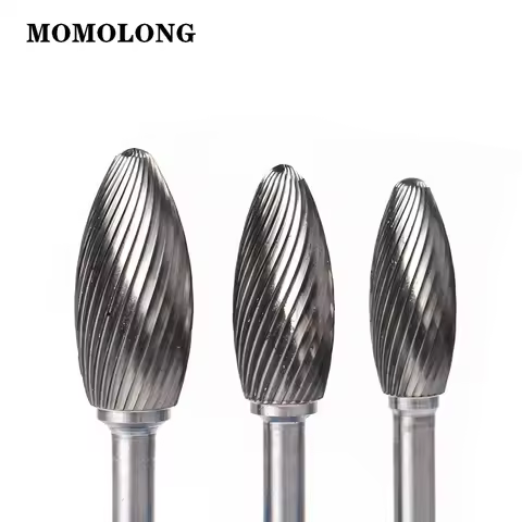 H Type Head Tungsten Carbide Rotary Burr Die Grinder Bit for Drill Milling Carving Polishing Tool