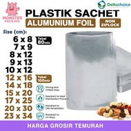 Plastic Sachet Bag AluminumPURE, Fullmetz Foil Aluminum Sachet Packaging, DELKOCHOICE Packaging
