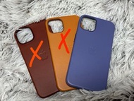 限時優惠🔥 100% Apple Orignial iPhone 13 Leather Case 🤎🧡💜 各色 90% 新