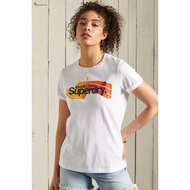 Superdry's Women direct mail fashion comfortable letter print round neck short sleeve shir