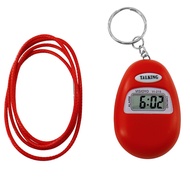 Talking Keychain Clock for Blind Elderly - Hourly Voice Time, Audible Chime for Visually Impaired