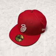 STUSSY NEW ERA 59FIFTY CURLY S RED