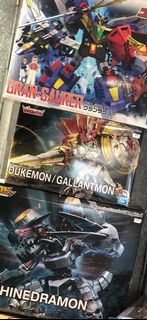 3盒 全新 Figure-rise Standard Amplified 數碼暴龍 Digimon Dukemon 紅蓮騎士獸 Digimon 暗黑黑色戰鬥 機械邪龍獸無限龍獸HG熱血最強 格蘭修羅 