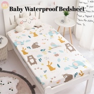 100% Cotton Waterproof Baby Fitted Bedsheet (130cm x 70cm) Cadar Tilam Kalis Air Bayi 婴儿隔水隔尿床笠