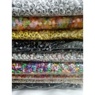Round Letter Beads Round Alphabet Beads 1 pound Craft Materials for Bracelets and Necklaces