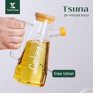 TAMA LIVING Tsuna Multipurpose Glass Oil Jar Oil Bottle Oil Jar Soy Sauce Bottle Glass Oil Bottle