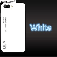 For "OPPO A5/A3s" Gradient Tempered Glass Back Cover Protective Phone Case