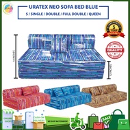 URATEX NEO SOFA BED WITH 1 PILLOW/Uratex Neo Sofa Bed Franco Fabric /6 INCHES THICK NEO SOFA BED/URATEX SOFA BED/SOFA BED WITH 1 PILLOW