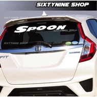 Spoon, Spoon Sticker, Spoon Sticker, Car Back Mounted Spoon Sticker, Race Style Glass Paste Sticker