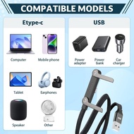 Hoco U150 1.2米 36W 3A USB轉Type-C充電線連支架 lfmckp 2527 1.2M Hoco U150 36W 3A USB to Type-C Charging Cabl