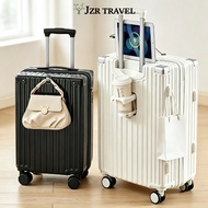 7kg Thickened Luggage Cup Holder+USB+Hook 20/28 INCH Suitcase Hand Carry Travel Bag
