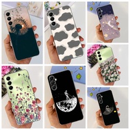 For Samsung A05s Case Aesthetic Shockproof Cute Luxuty Flowers Cat Soft TPU Cover For Samsung Galaxy