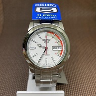 Seiko 5 SNKK25J1 Automatic Stainless Steel White Dial Analog Men's Japan Watch