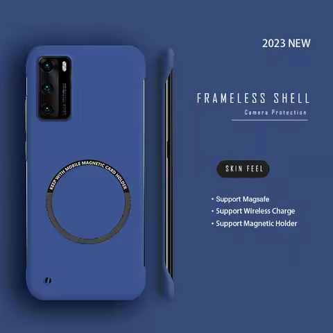 Ultra Thin Hard PC Frameless Magnetic Phone Case For Huawei P60 P50 P40 P30 Pro Mate 60 50 40 30 20 