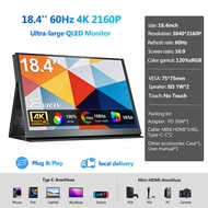 EVICIV 18.5 inch 4K Portable Monitor Large Gaming Monitor QLED UHD 3840X2160P For Laptop/PS5/PS4/Xbo
