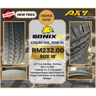 🔥235/40 R18 NEW TYRE  ORIGINAL TYRE IMPORT | Tayar Baru Berkualiti, Tebal & Cantik | 100%