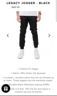 Publish Brand Legacy Jogger Pants Size 30