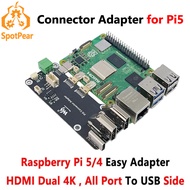【New and Improved】 Raspberry Pi 5/4B Adapter HDMI to HDMI 4K All Ports To Pi's USB Side Adapter Boar