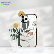 GIRL FACE AESTHETIC CASE IMD BUMPER THICK CASE IPHONE 13 PRO MAX UNTIL IPHONE 6/7/8