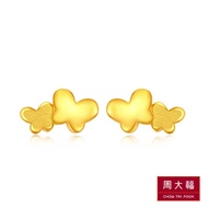 CHOW TAI FOOK 999.9 Pure Gold Earring - Butterfly Earrings F194057