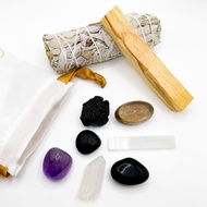 Ghost Month Protection Crystal and Cleansing Set