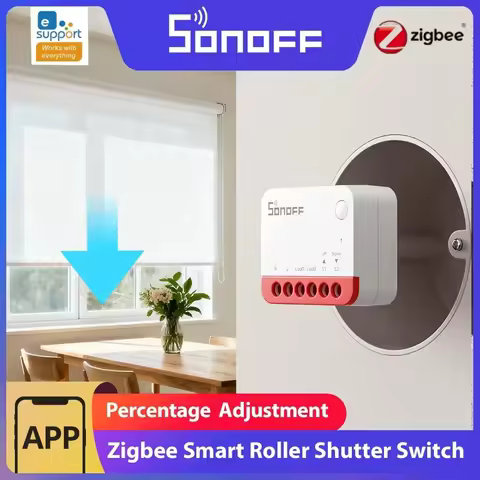 SONOFF MINI-ZBRBS Zigbee Roller Shutter Switch MINI ZBRBS Local Scene Signal Booster Transform Curta