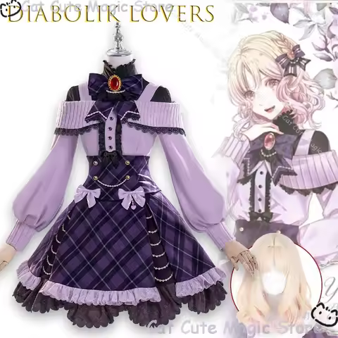 Diabolik Lovers Yui Komori Gothic Lolita School Uniform Cosplay Costume Female Anime Role Play Outfi