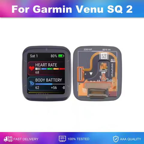 1.41'' Original AMOLED For Garmin Venu SQ 2 Smart Watch LCD Display Touch Screen Digitizer Assembly 