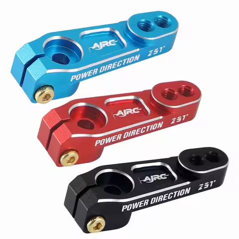 Ajrc 7075-t651 Metal 25t Steering Arm Servo Horn For 1/10 Rc Crawler Traxxas Trx4 Axial Scx10 Yikong