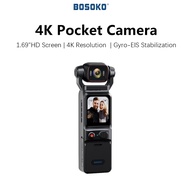 BOSOKO 4K Pocket Camera Anti-shake L18 Video Recording Portable Digital Camera Sports Ultra HD WiFi