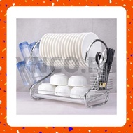 YNCO Stainless Steel Dish Kitchen Drainer 2 Layer.