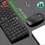 READY STOCK❤️‍🔥 JEQANG JW-8100 2.4G WIRELESS SET KEYBOARD AND MOUSE